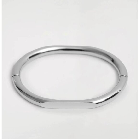 NWT COS Stacked Bangle Bracelet Silver - Picture 1 of 3